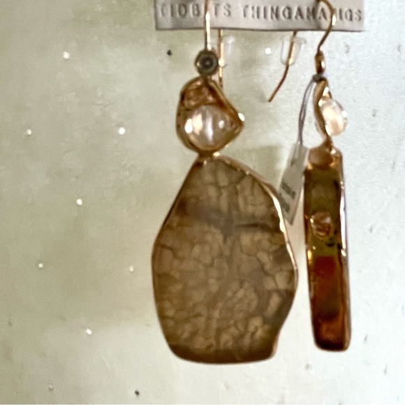 Anthropologie Southwestern Agate Fishhook Earrings NWT - Picture 7 of 10